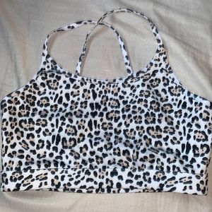 shein size medium cheetah print sports bra